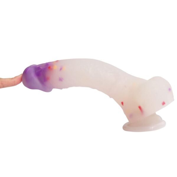 Mighty Magic Purple Dildo 19.5cm - Image 3