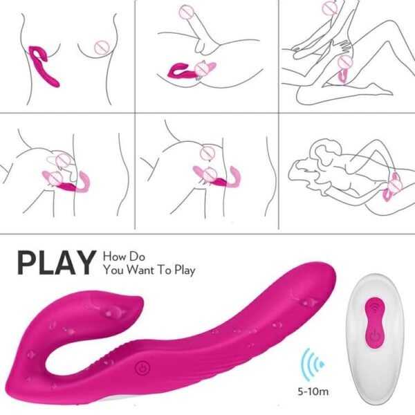 3 in 1 Future Strapless Couples Vibrator - Image 3