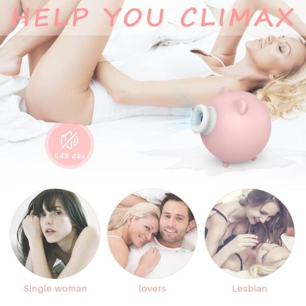 Pleasure Air Piggy Suction Vibrator - Image 4