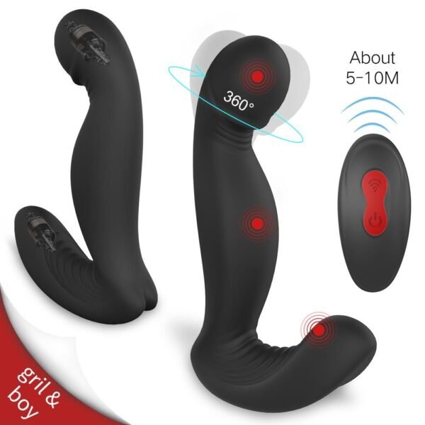 Unisex 360 Premium Anal Vibrator With Remote - Image 2