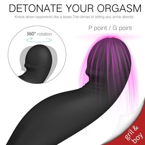 Unisex 360 Premium Anal Vibrator With Remote - Image 4