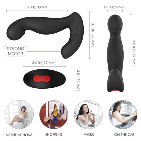 Unisex 360 Premium Anal Vibrator With Remote - Image 5